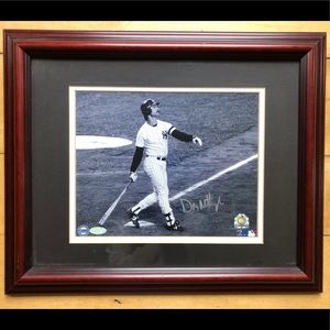 Framed, authentic, autographed photo.